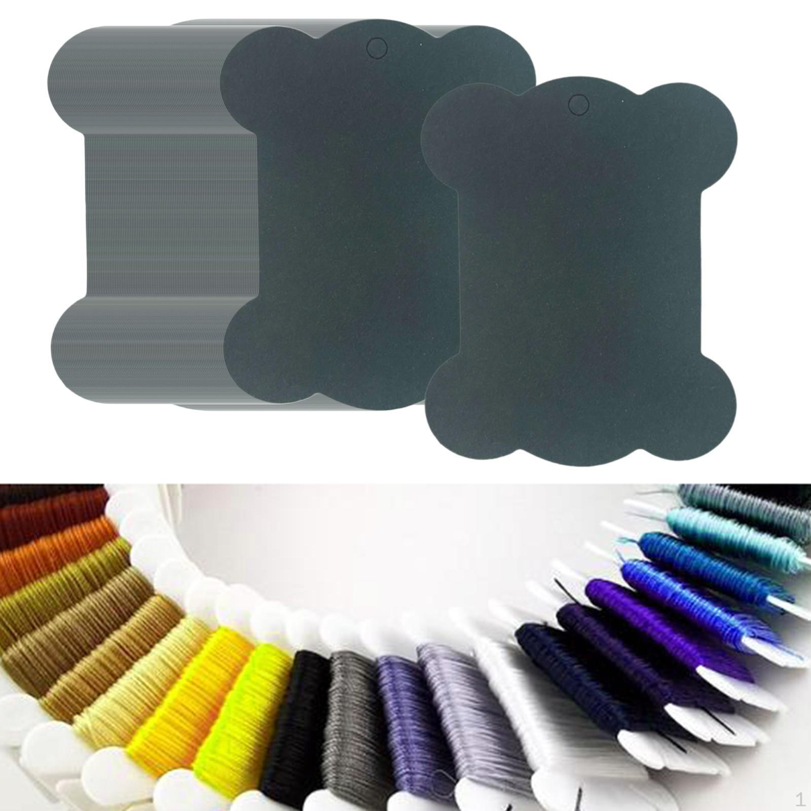 

100 шт. бобины для мулине, органайзер для ниток для вышивания крестом чёрный