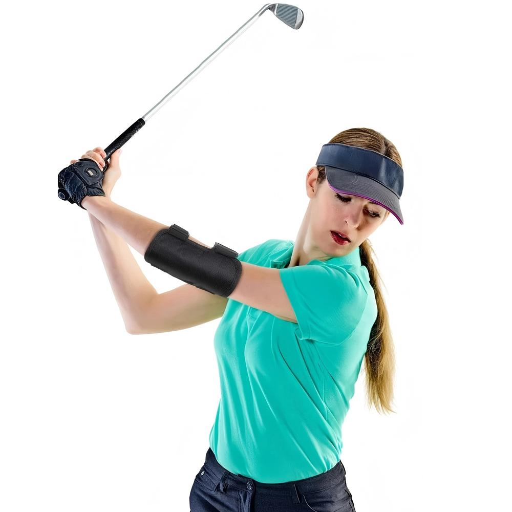 Golf Swing Trainer Arm Correction Band Golf Posture Training Aid Swing Practice Wrist Brace for Golf Beginners