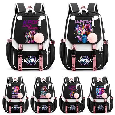 Anime Cartoon Kpop Bedruckter Rucksack Schultasche für Teenager Schüler Mädchen Junge Buchtasche Große Kapazität Reisetasche Kindergeschenk Rucksack