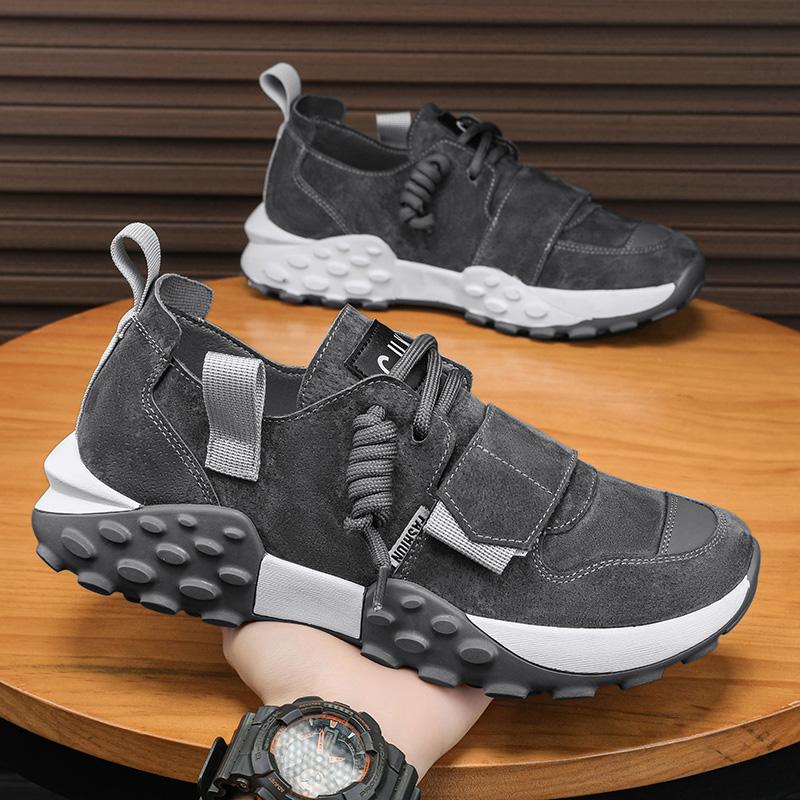 Модная летняя мужская кожаная повседневная обувь на шнуровке — фото 5