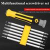 6 Piece Set Tamper-Proof Magnetic Screwdriver Bit Hex  Screwdriver Head Flat Repair Precision Insulated Hand Tool Safety LXY