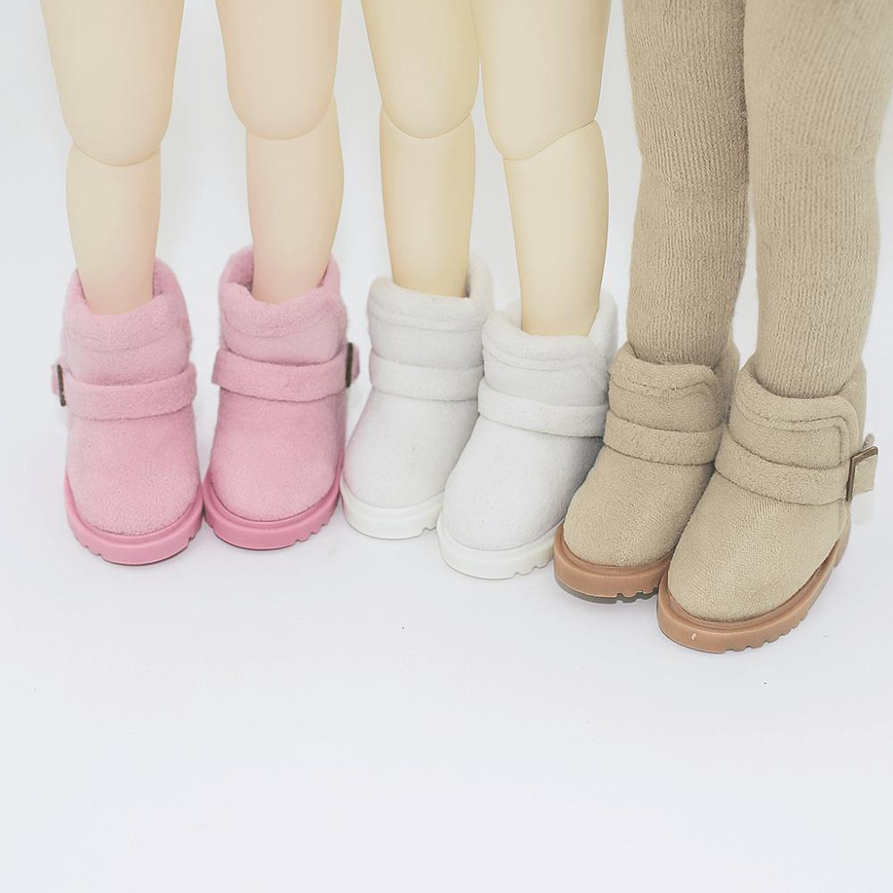1 Pair Warm 1/6 Bjd Doll Snow Boots Plush 20cm Doll Snow Boots 1/6 Bjd Doll Winter Shoes Children