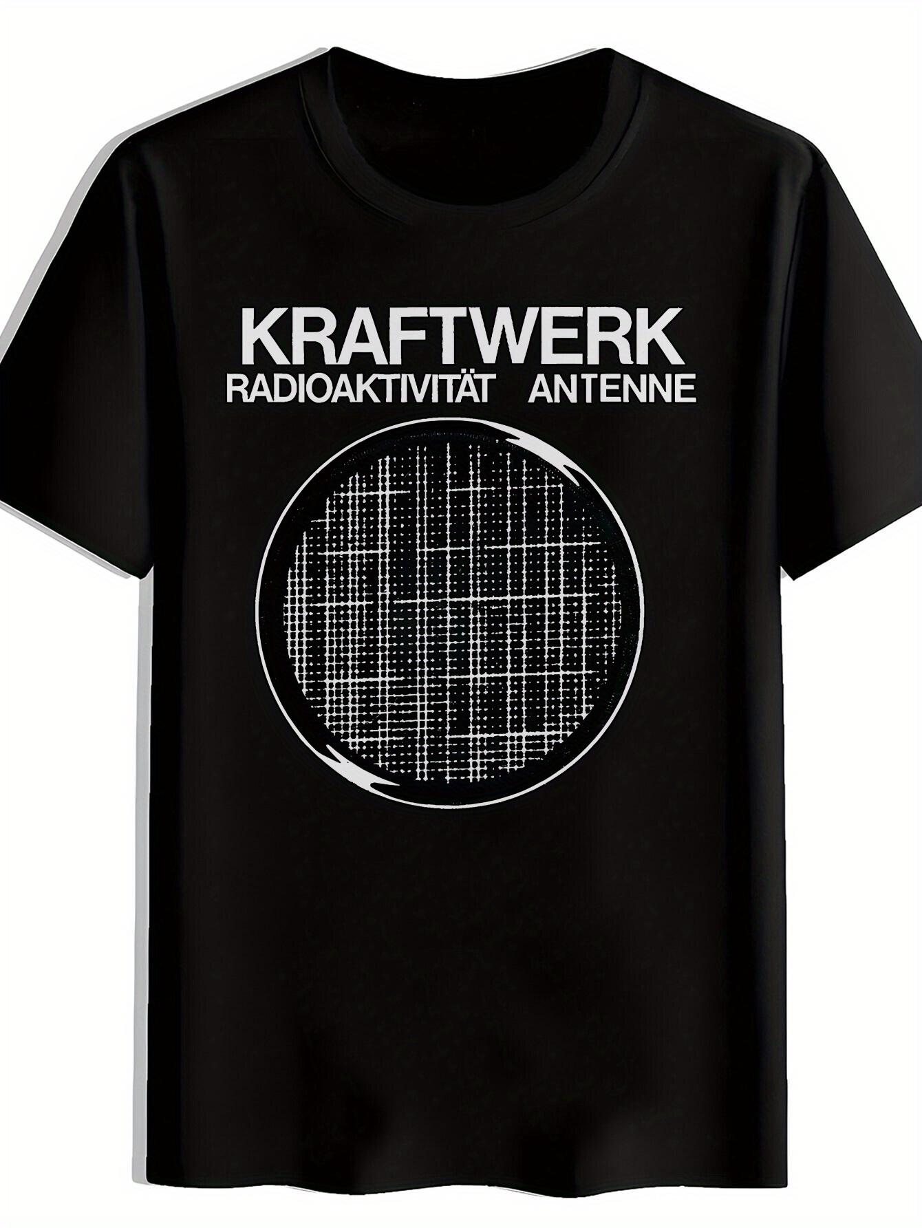 Vintage Rock Band Graphic T-shirt - Retro Radioactive Antenne Print Short Sleeve Tee XL