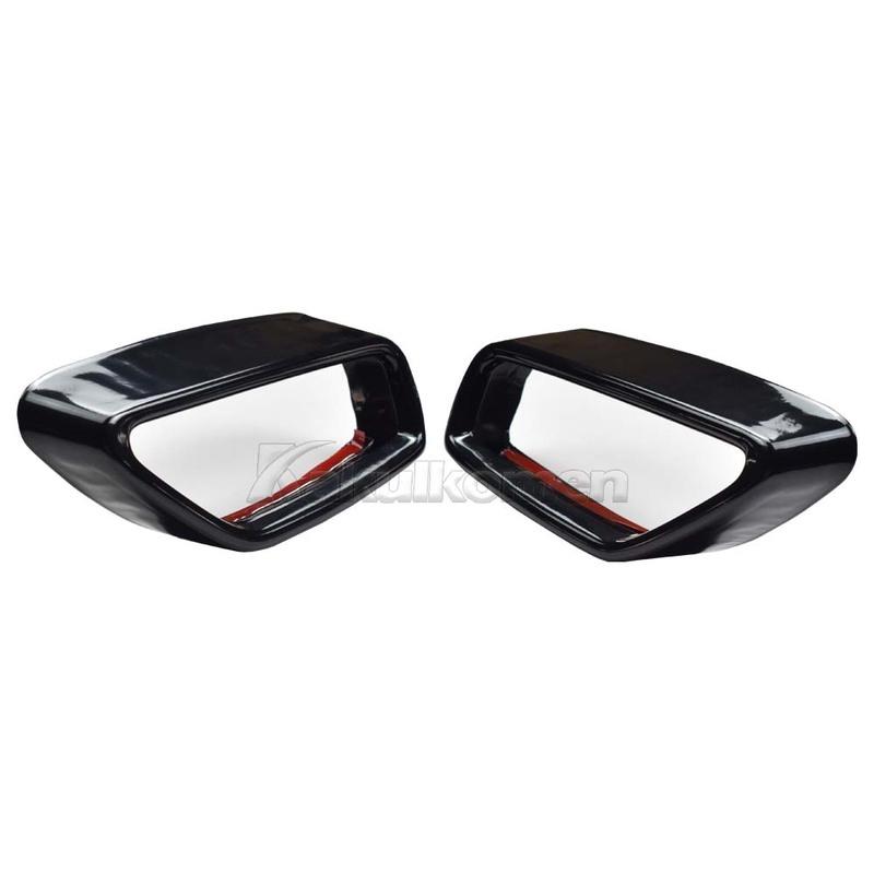 2 Stück Abgasrohr-Abdeckung für BMW 5er G30 G31 2018- Schwarzer Edelstahl Äußere Modifikation Auto Zubehör