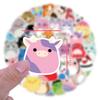 60 New Cartoon Round Animal Ins Style Graffiti Stickers Helmet Mobile Suitcase Stickers