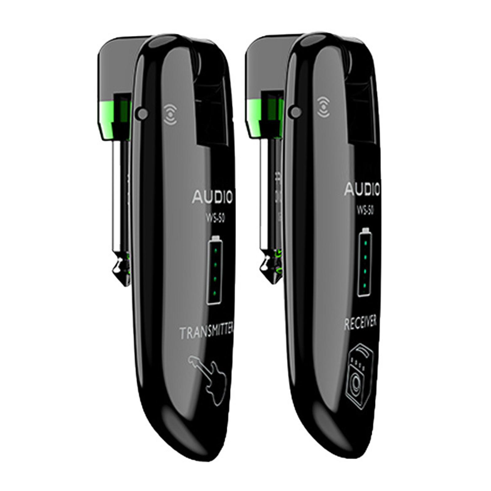 

Перезаряжаемый беспроводной гитарный передатчик-приемник для электрической бас-гитары с перезаряжаемой литиевой батареей