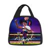 Student Bento Food Container Bags Reusable Thermal Cooler Lunch Box Football Star Handbag Insulated L-Lamin Yamal Lunch Bag