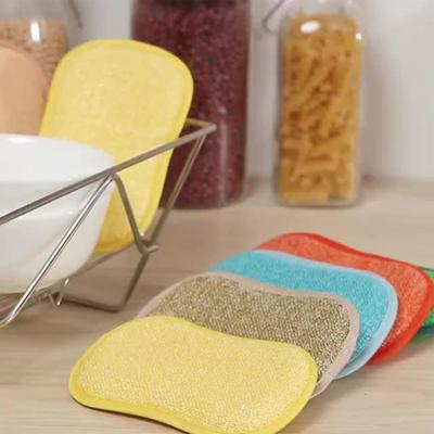 Dishwashing Sponge Double Sided Absorbent Oil-proof Reusable Breathable Multi-functional Thick Foam Rich Cleaning Sponge Kitchen Tool
