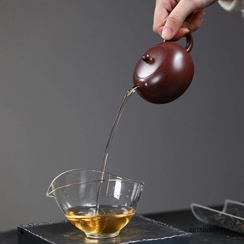 Chinese Yixing Purple Clay Teapot Handmade Xishi Tea Pot Beauty Tea Infuser Kettle Household Tradition Zisha Teaware 150ml