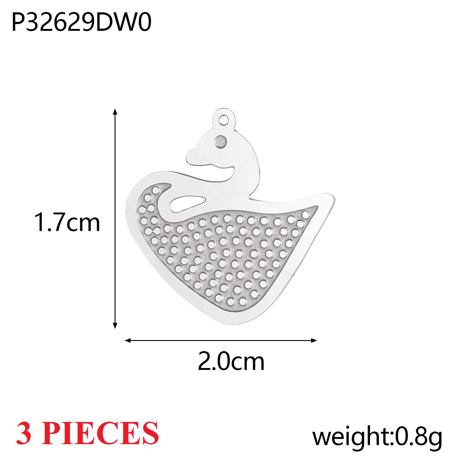 

3PCS/LOT CARLIDANA Gold Plated Stainless Steel Animal Pendants, Cat Hedgehog Snakes Deer Dog Charms for Jewelry Making