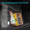 Auto Rücke Heck Kofferraum Sitz Elastisches Seil Netz Magischer Klettverschluss Aufbewahrungsbox Organizer Im Kofferraum Auto Zubehör Innenraum Auto Gadget