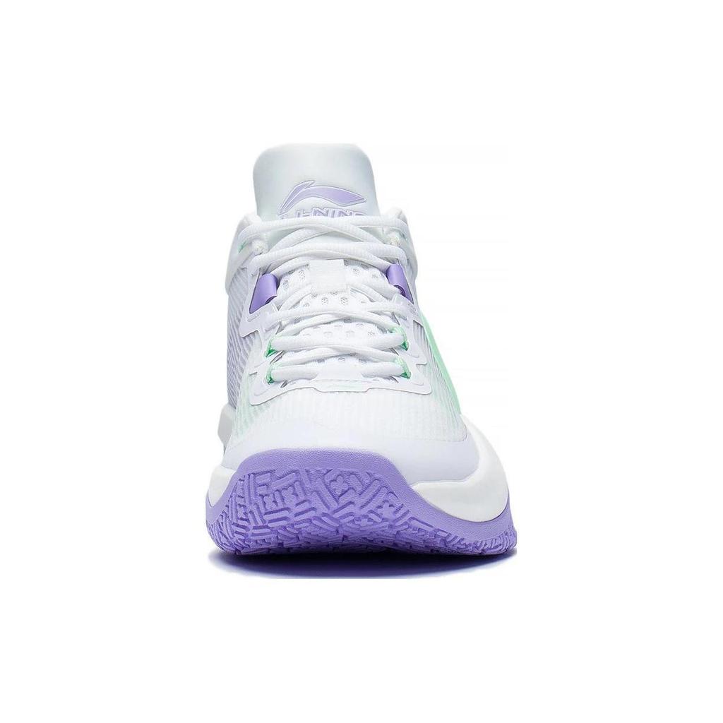 Li Ning Light Speed 1.0 Basketball Shoes Men's Low top Gray/Purple/Green ABAS041-1