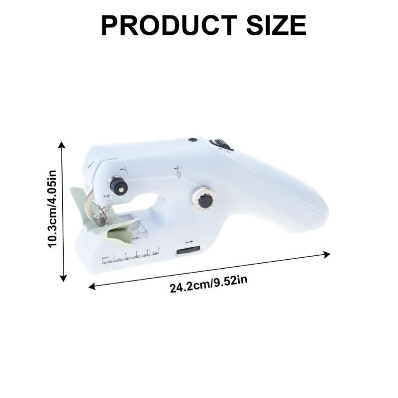 Handheld Sewing Machine for Beginner Two Thread Portable Electric Sewing Machine USB Rechargeable for Quick Stitching