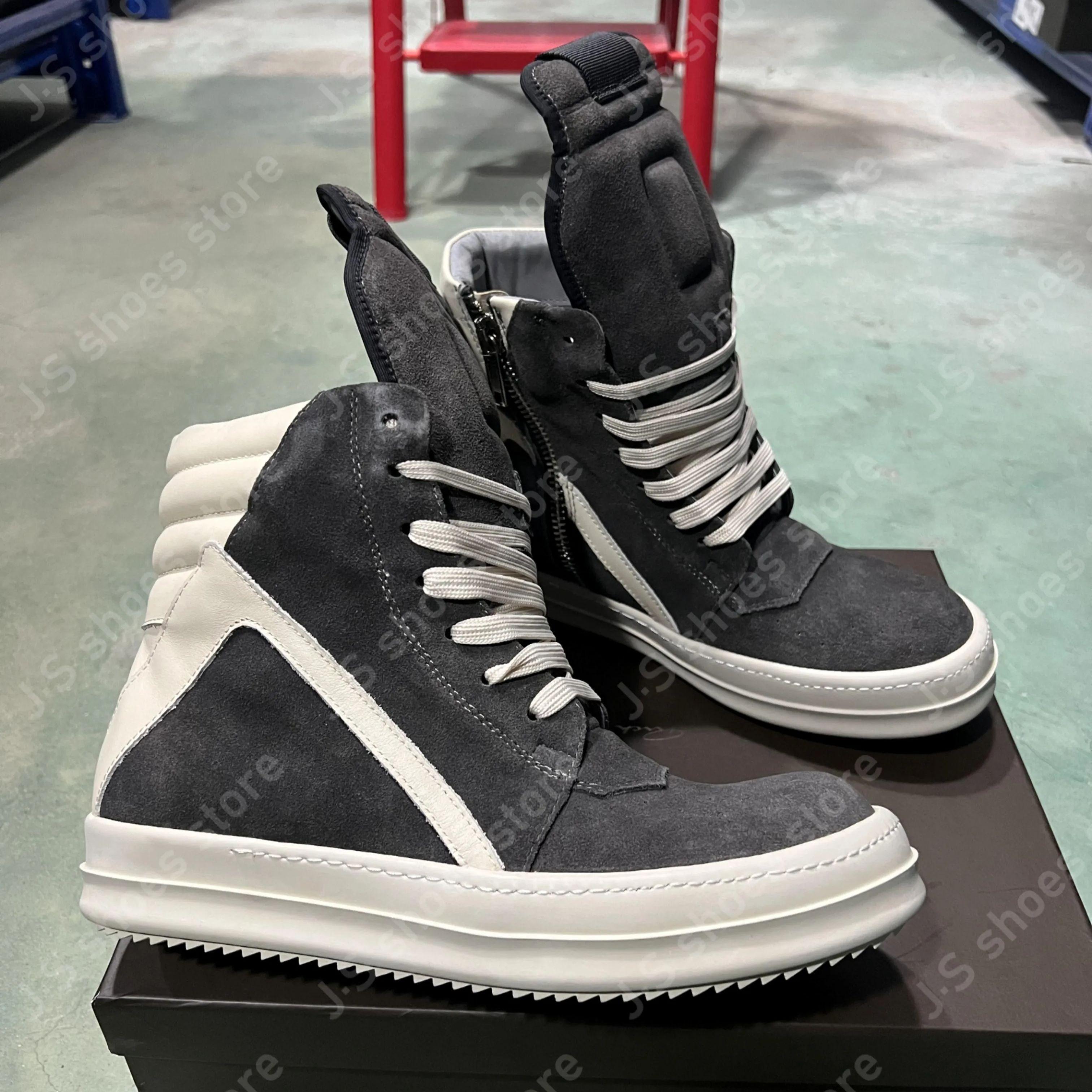 

Ro Retro Dark Grey Suede Sneakers High Top Shoe Boot Men Sneaker Zipper Women Casual Shoes Lace Up Cow Suede Ankle Boots 48 темно серый