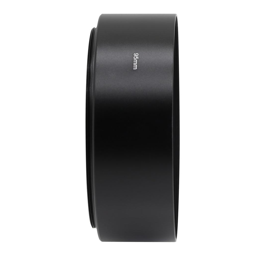Toileum 95mm Medium Telephoto Lens Hood, 95mm Metal Screw-in Lens Shade, Lens Hood for 95mm Telephoto Lenses, Camera Lens Protection Shade
