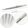 Anti-Slip Stainless Steel Jewelry Tweezers with Locking Slot for DIY Repair