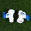 1/2 Thread To 1/4 3/8 Quick Connect Water Purifier Diverter Valve Ro Feed Ball Valve For Ro Water Filter System Home Kitchen