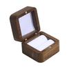 Wooden Ring Box For Single/ Pair Rings | Portable Travel Jewelry Storage For Earrings & Pendants Blank Wood Jewelry Box