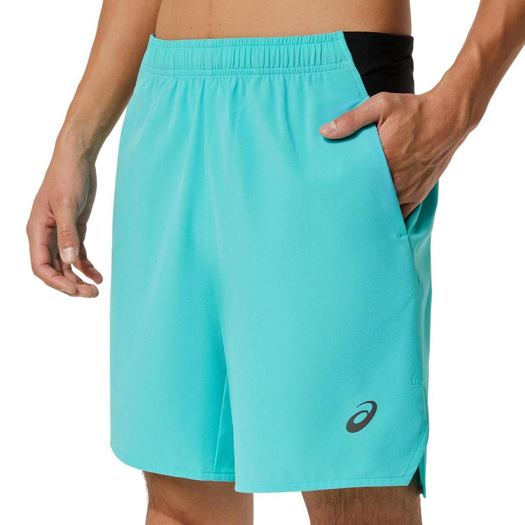 Running Wear MEN MULTI POCKET 7IN SHORT ENERGY AQUA S [ASICS]