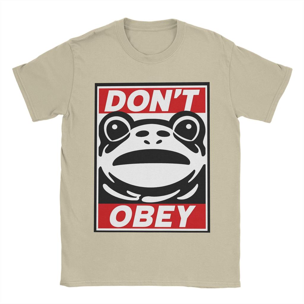 No Kings Don't Obey Men's T Shirts  Vintage Tee Shirt Short Sleeve O Neck T-Shirts Pure Cotton Gift Idea Clothing