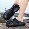 Fashion Summer Men Sandals Platform Slippers Couples Casual Shoes Slip-On Outdoor Clogs Non-Slip Comfortable Outdoor Beach Shoes
