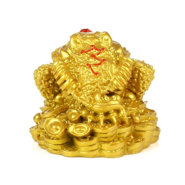 Feng Shui Toad Money Lucky Wealth Chinese Frog Toad Coin Home Office Table Decoration Fortune Ornaments
