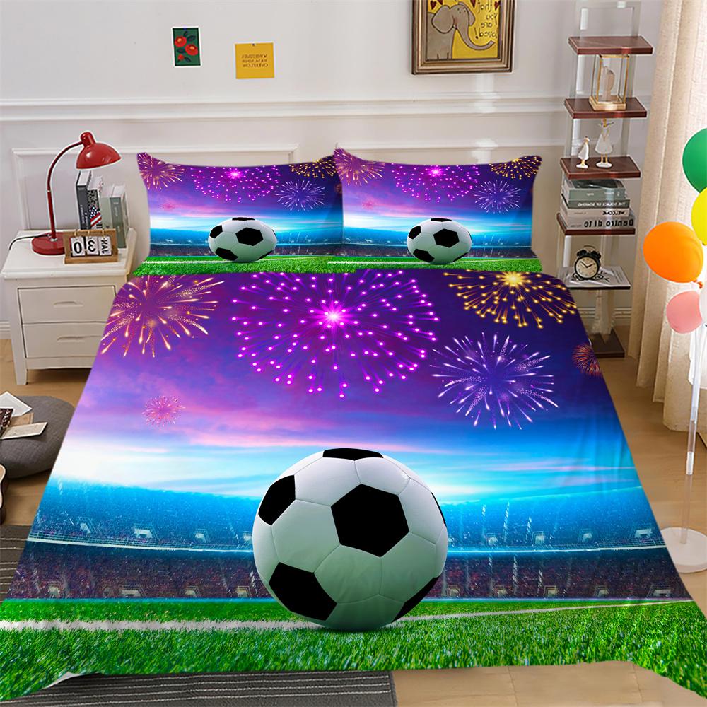 Pościel z nadrukiem w kulki Pokrowiec w pełnym rozmiarze Pościel dla chłopca Projekt Wysokiej klasy poliestrowa, fajna pościel do domu