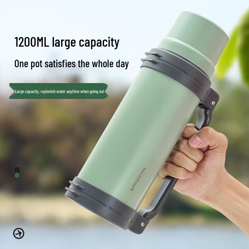 MadeEnoch 1.2L Portable Stainless Steel Insulated Bottle