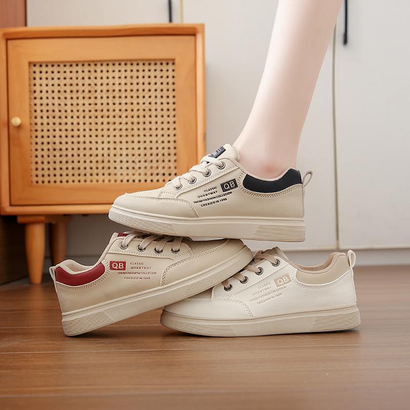 Board Shoes 2025 White White Shoes Women's Autumn New Item Korean Version Female Student Casual Sports Female