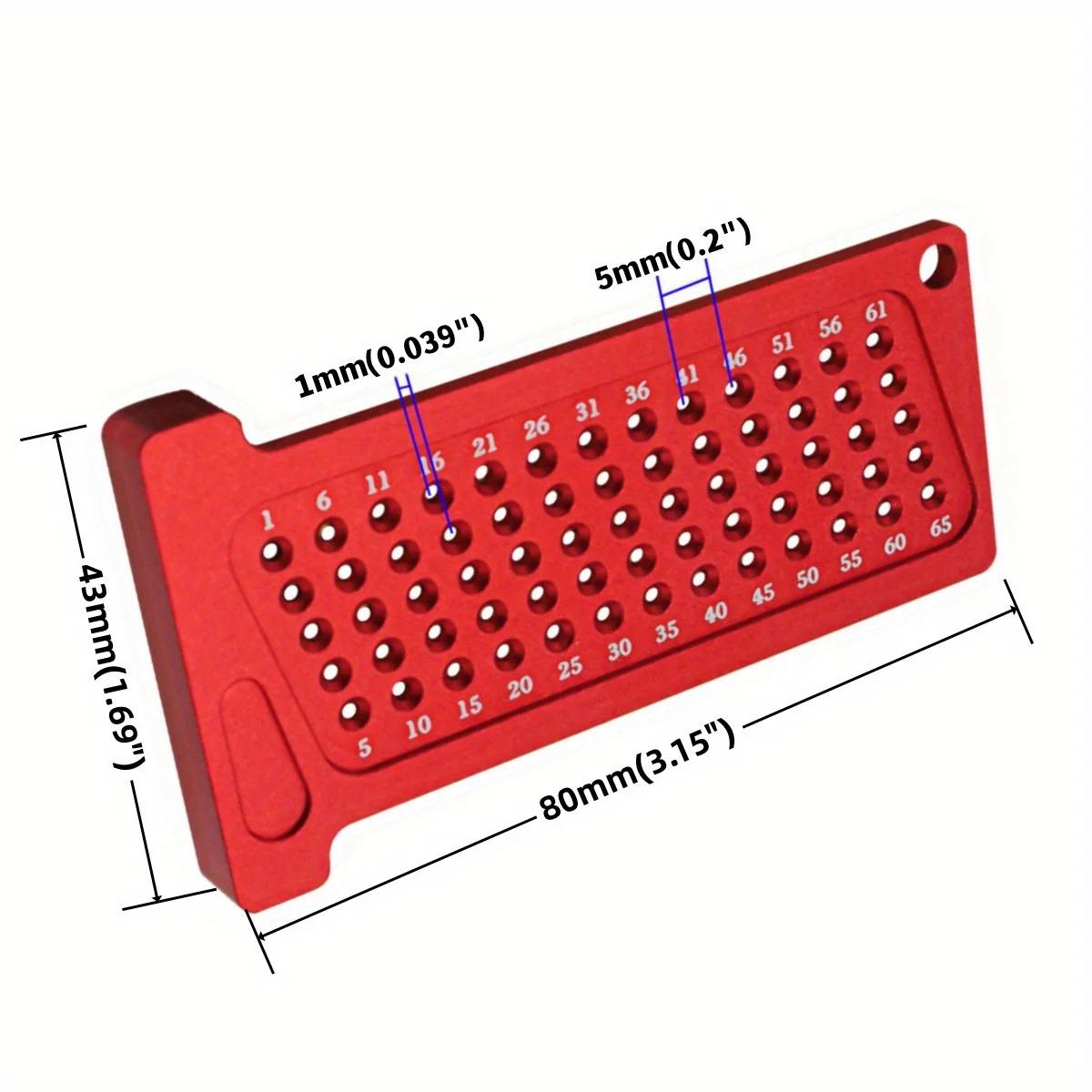 

Woodworking Scribe Metric/Inch T-Square Hole Pocket Ruler Aluminum Line Drawing Gauge Carpenter Right Angle Protractor Layout