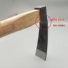 Zhengqing No. 7 Forged Small Hoe with Wooden Handle - Durable Gardening Tool for Digging Bamboo Shoots, Planting, and Soil Loosening