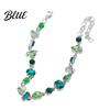 Delicate Chain Bracelet Women Irregular Cubic Zirconia Inlaid Adjustable Length