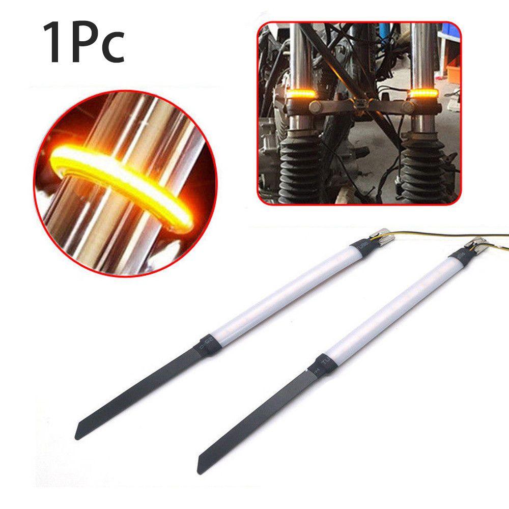 Quality  45mm-70mm Red/Blue/Yellow/White Indicator Motorcycle SMD LED Strip Fork Turn Signal Light