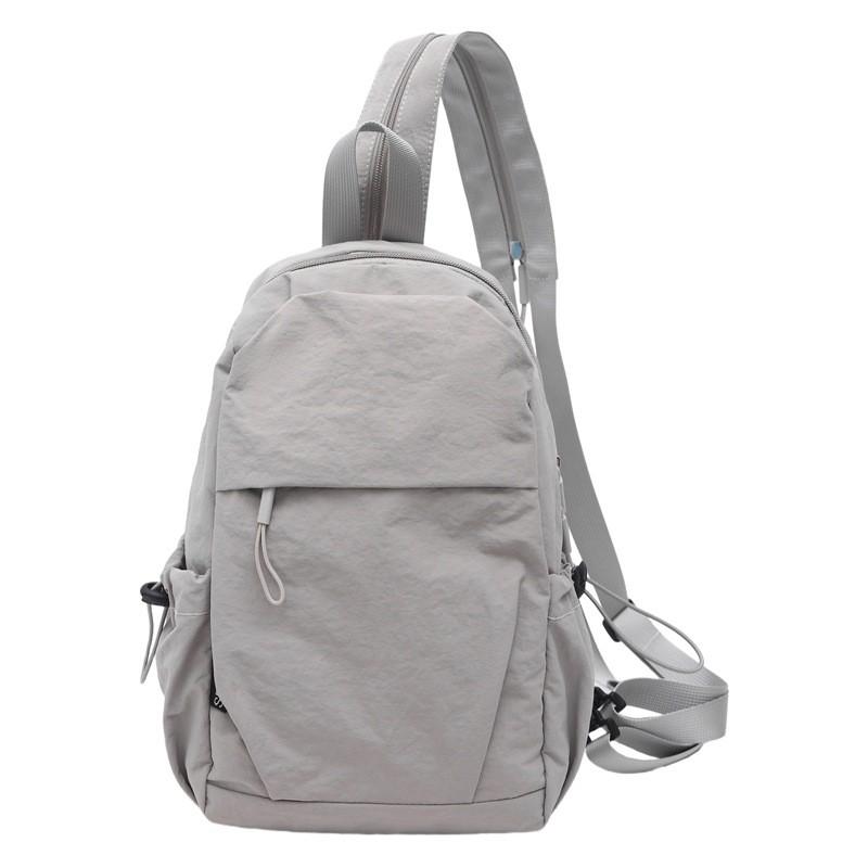 Color Solid Backpack Lightweight For Travel Outdoor Casual Fashion Schoolbag