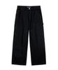 EXCONTAINER Double Knee Carpenter Garment Dyed Pants (Washed Black)