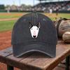 Bull Terrier Face Washed Baseball Cap Adjustable Cotton Vintage Sports Unisex Outdoor Hat
