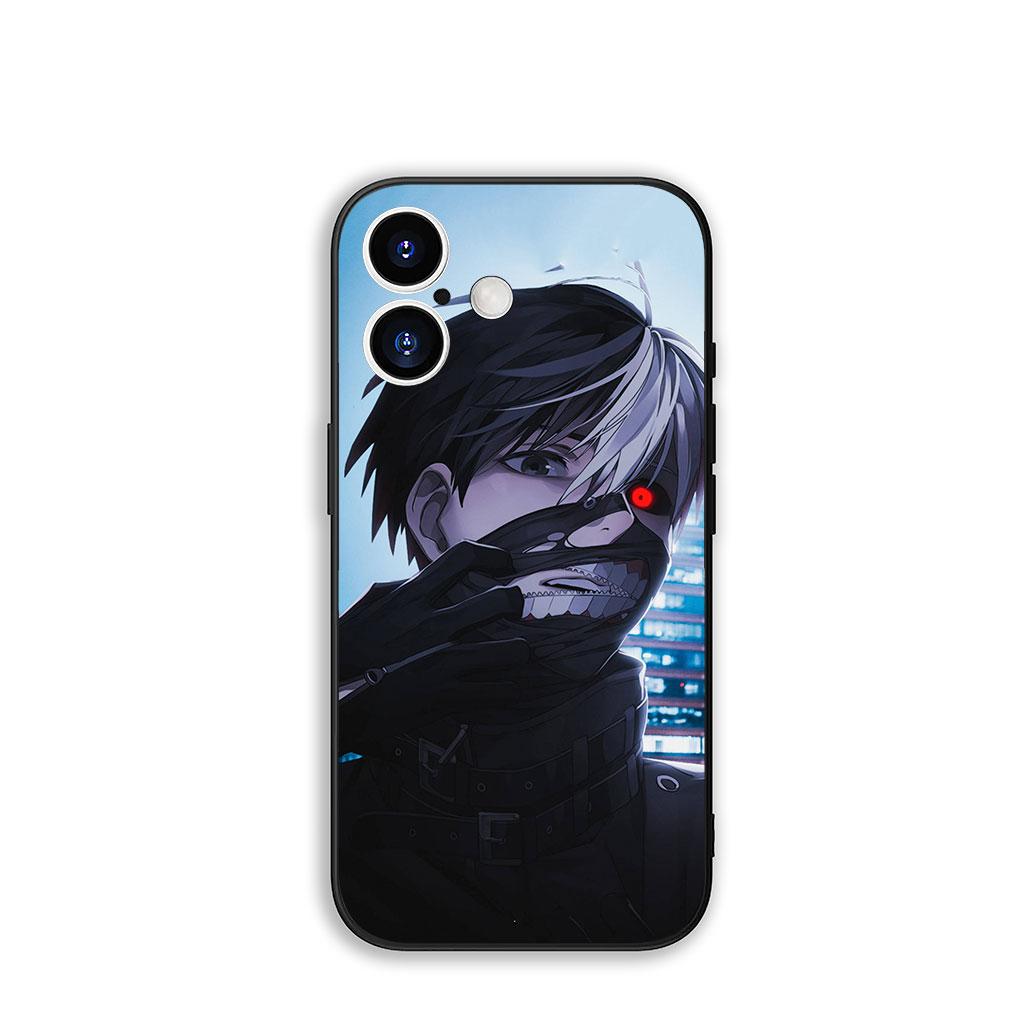 

Phone Cover Anime Tokyos Ken Kaneki Ghouls Casing for Apple iPhone 16 15 14 Plus 13 12 Mini 17 Pro Max + ProMax 16E Air 15+ Case iPhone 12 Pro