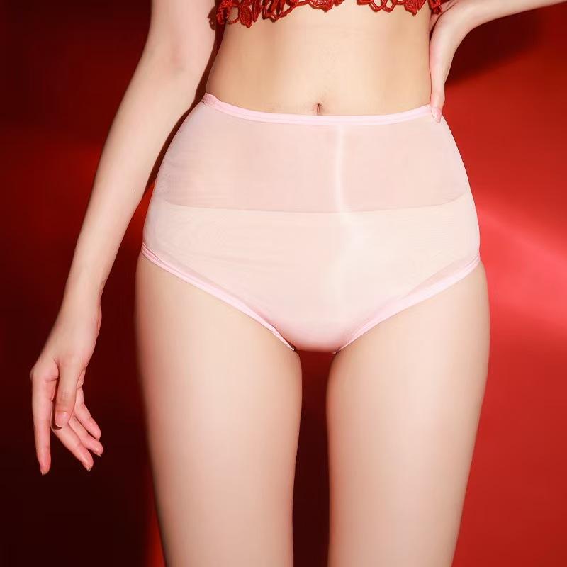 

Женское сексуальное нижнее белье, прозрачные ультратонкие глянцевые трусики с высокой талией, трусики 1pc