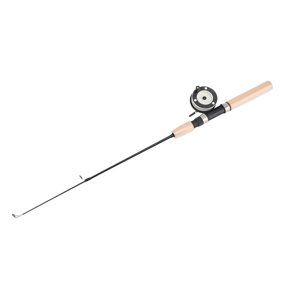 75cm Ice Fishing Rod Reel Fishing Line Ice Scoop Complete Kits with Carrier Bag Ice Fishing Gear