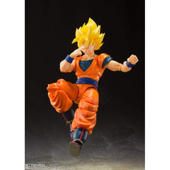 TAMASHII NATIONS S.H.Figuarts Dragon Ball Z Super Saiyan Full Power Son Goku 140mm PVC&ABS Action Figure