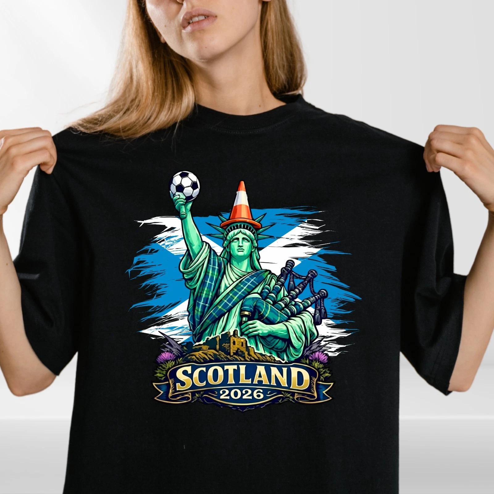Scotland Football World cup Liberty Cone T shirt 2026 Unisex Kids Gift Tee M