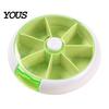 Daily Pill Management Tool 7 Day Organizer, Portable Rotary Case, Cute Fruit Style Vitamin Holder for Trips Compact ABS Container Travel And