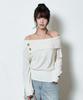 Aejeuon Kira Off-Shoulder Knit / Ivory