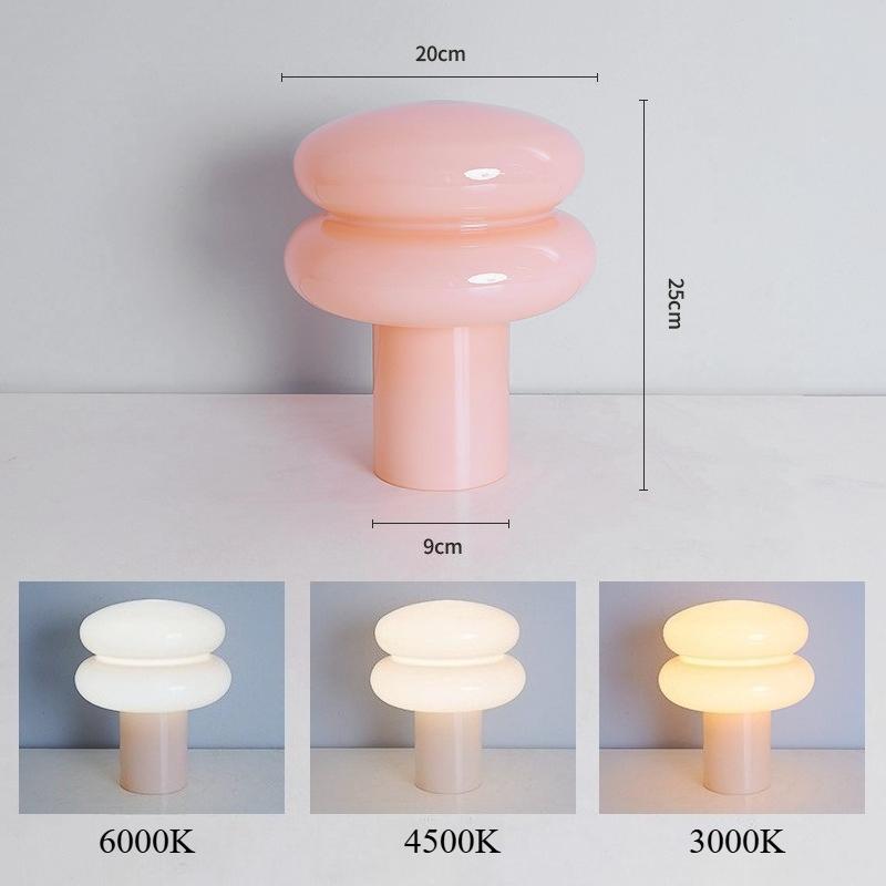 Sēnes formas galda lampa Vidusgadsimta modernais