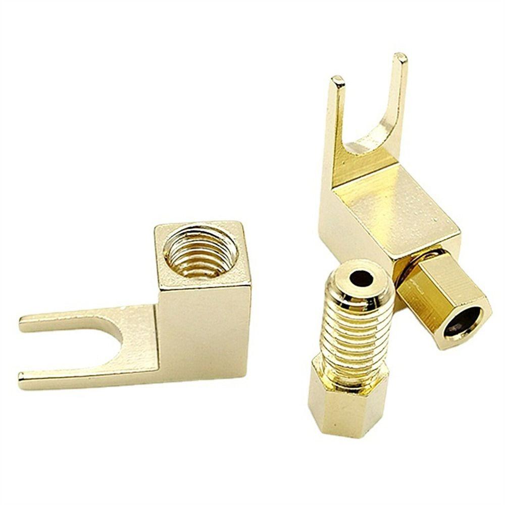Bananenstecker Adapterstecker U-Kabelschuhstecker Stecker Banane zu Kabelschuh Adapter Kabelschuhstecker