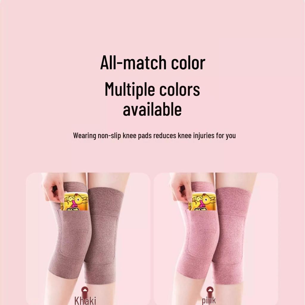 Velvet Knee Pad Leg Warmers: Non-Slip, Warm, Unisex, Ideal for Autumn and Winter