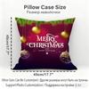 Niedliche Weihnachtselemente Kissenbezug Haushaltsdekoration Leinen Sofakissenbezug: Hautfreundlich & Atmungsaktiv Mit Unsichtbarem Z