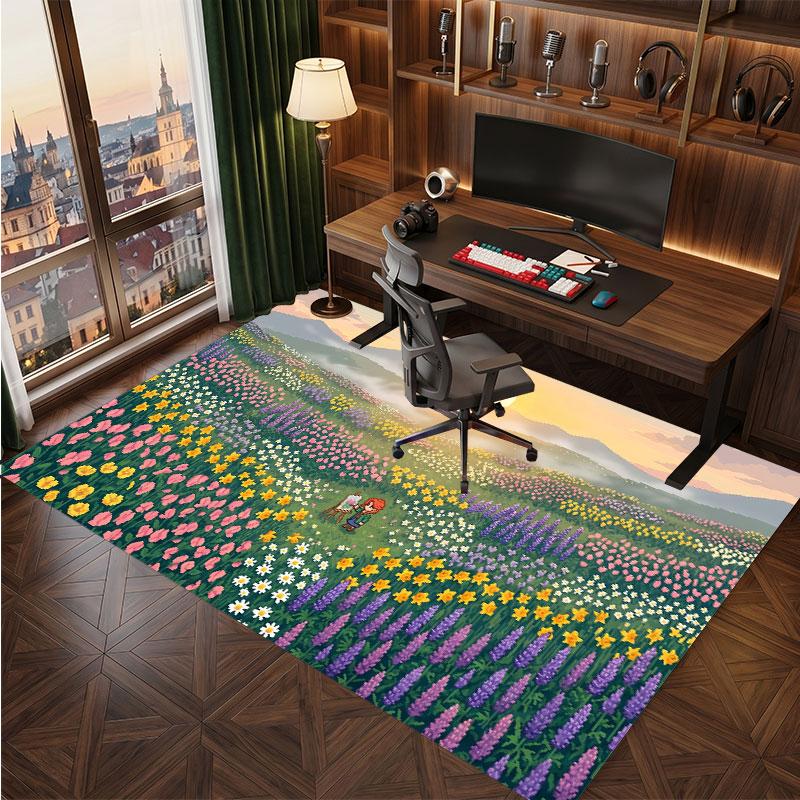Stardew Valley Teppich Weich Dick Rutschfest Boden Teppich für Schlafzimmer Wohnzimmer Heimdekoration