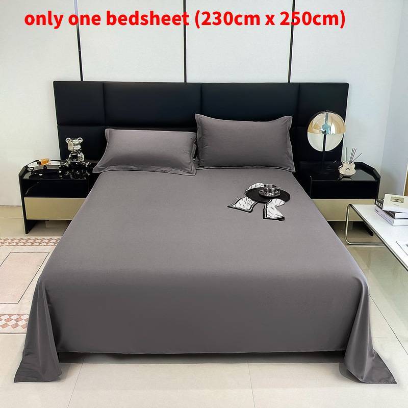 Modern Minimalist Cotton Bed Sheet With Soft Washable Fabric For Single Dorm Bed