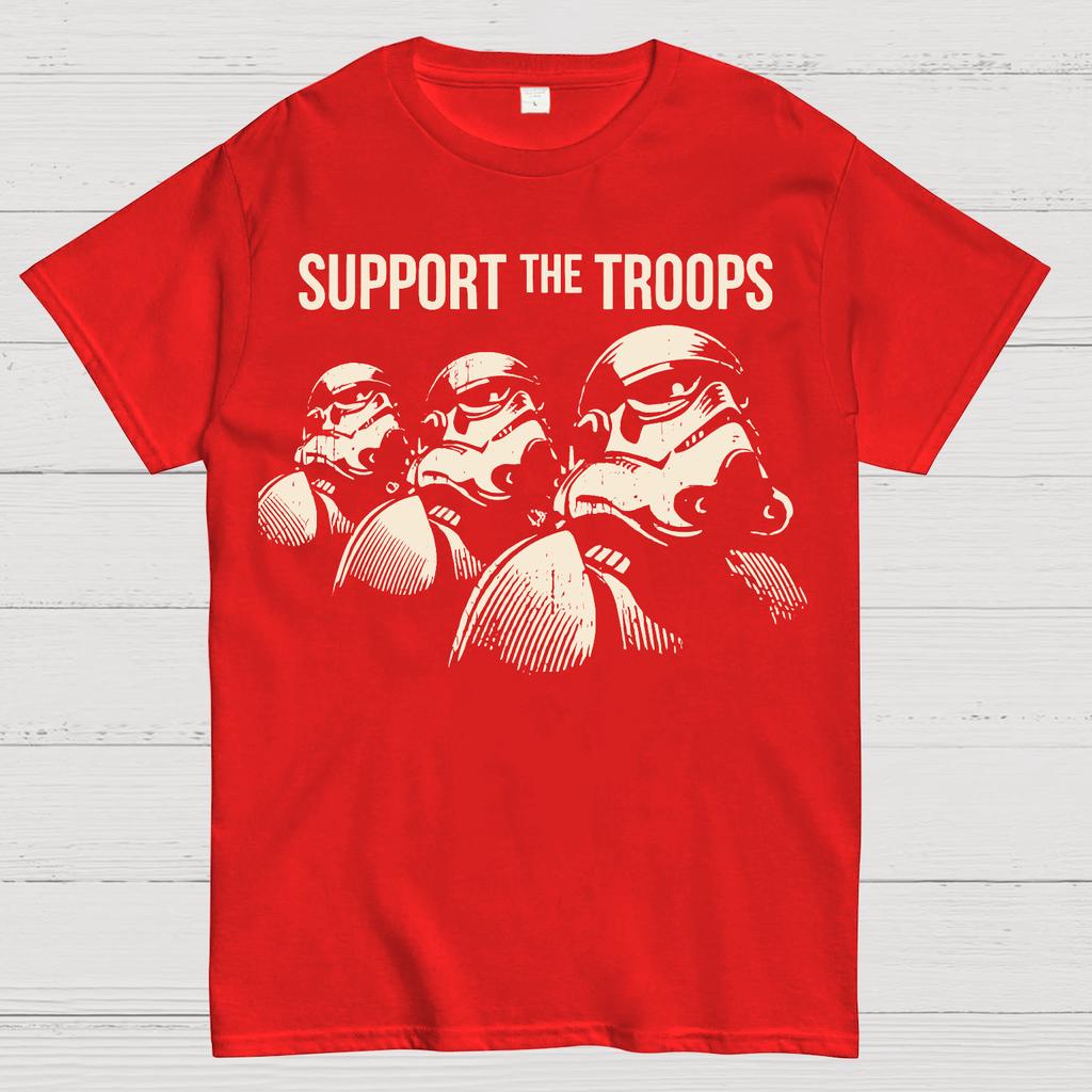 Support The Troops Cotton Summer Casual Cool Loose T-Shirt